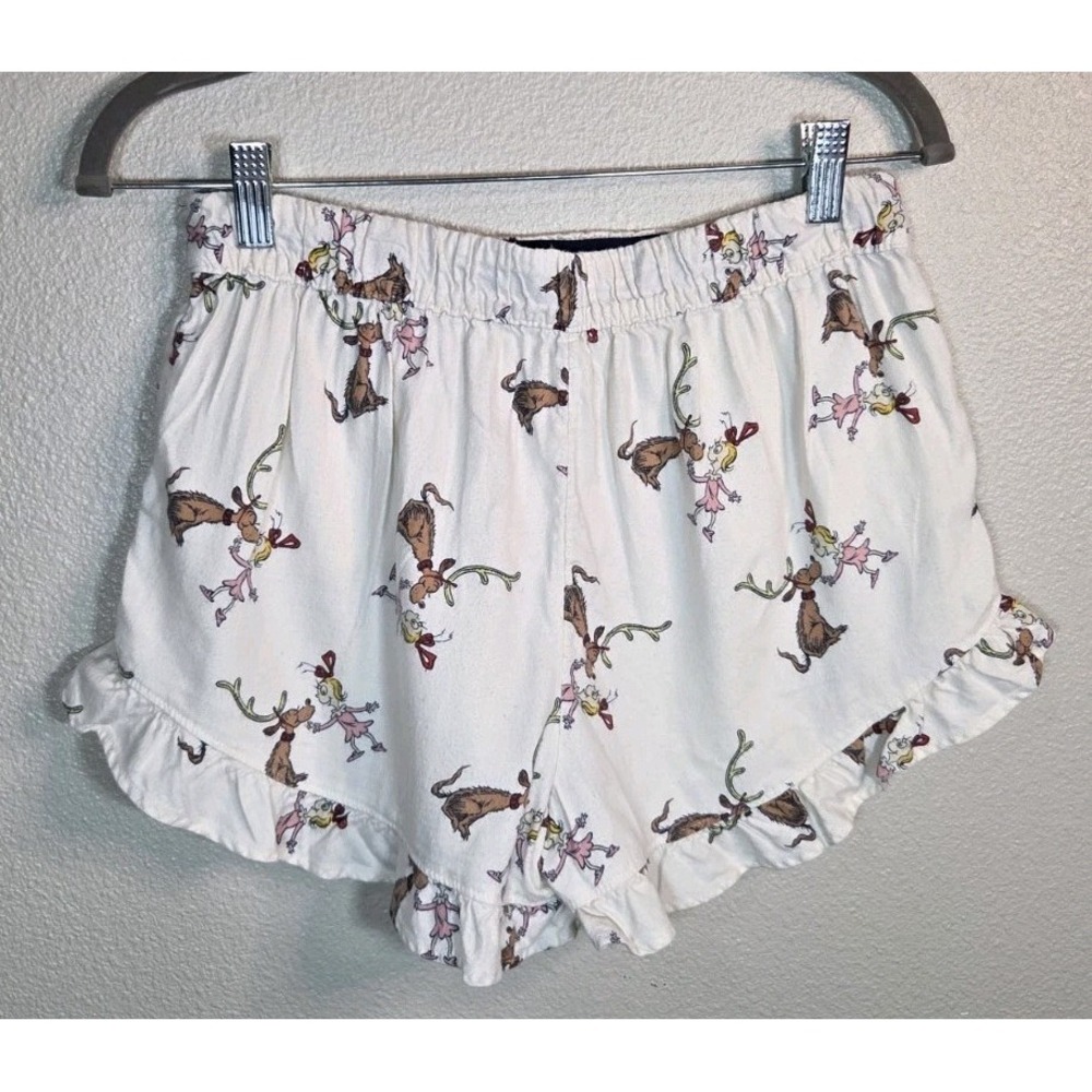 Aerie Sleep‎ Shorts Bundle Small NWT Plaid Grinch Print Pajama Lounge Set 2Pc